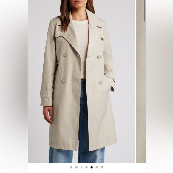 Via Spiga Jackets & Blazers - Via Spiga Women's Cream Trench Coat